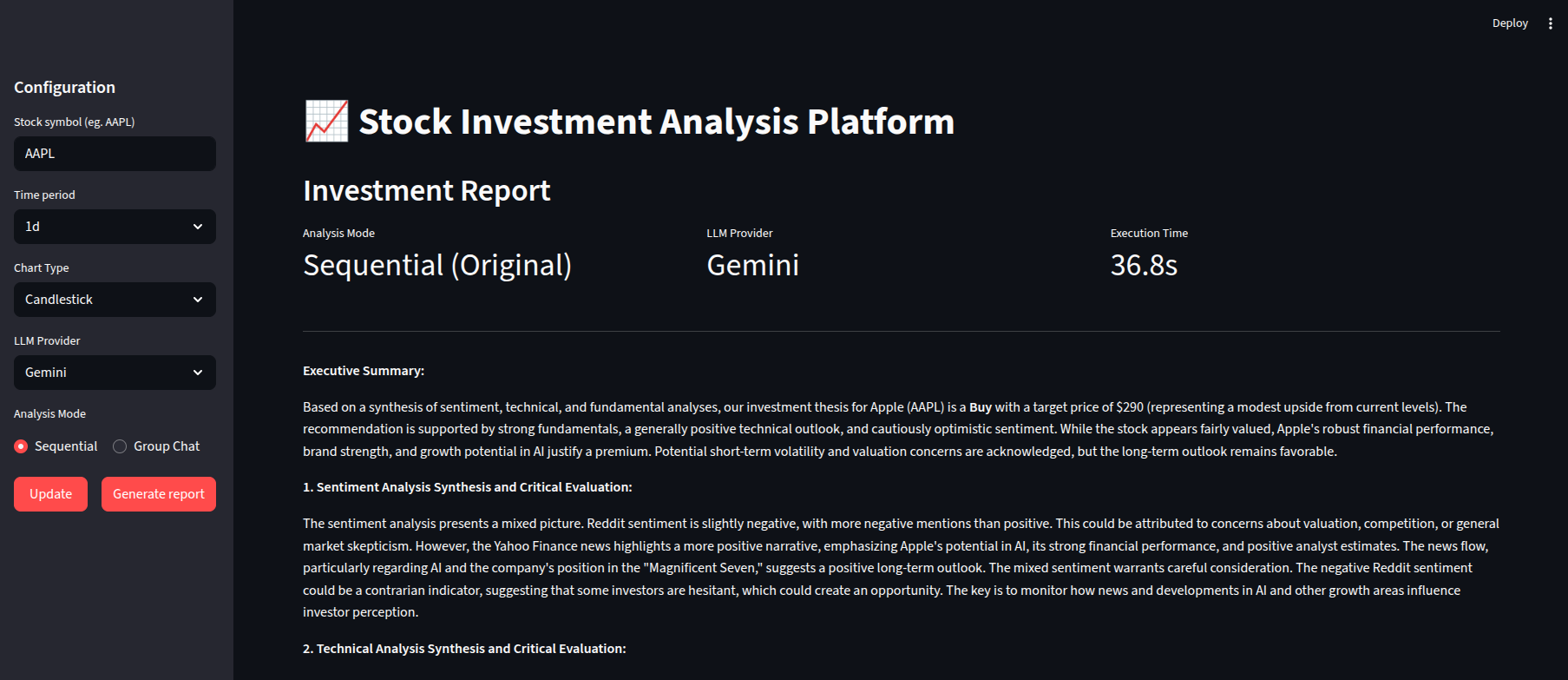 Multi-Agent Stock Analysis Platform - Image 3